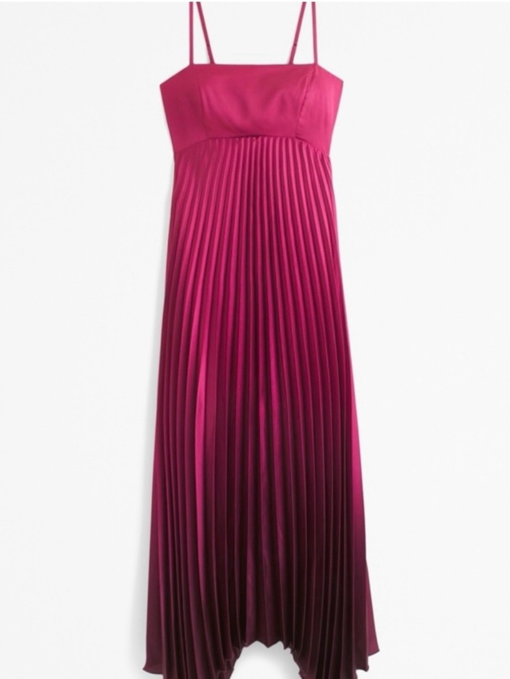 The A&F Giselle Clasp-Back Pleated
Midi Dress